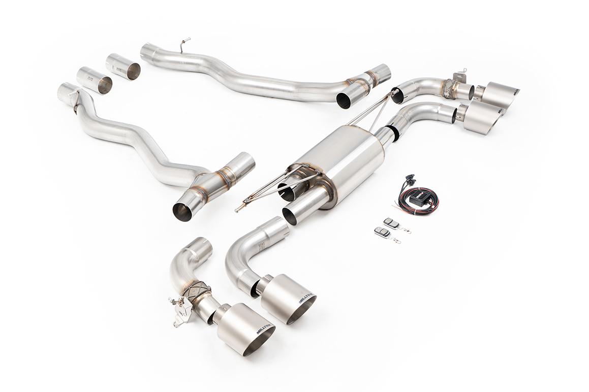Milltek 80mm Axle-Back Exhaust | BMW G90 M5 - Brushed Titanium Tips