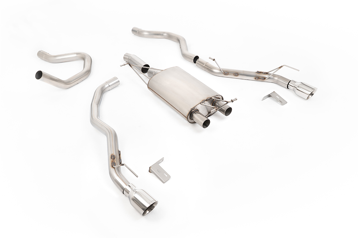 Milltek Front Pipe-Back Exhaust | Ford Ranger 2.3 Turbo - Polished Tips
